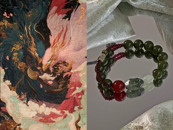 Biyi bird bracelet-Wings Entwined, Souls Aligned